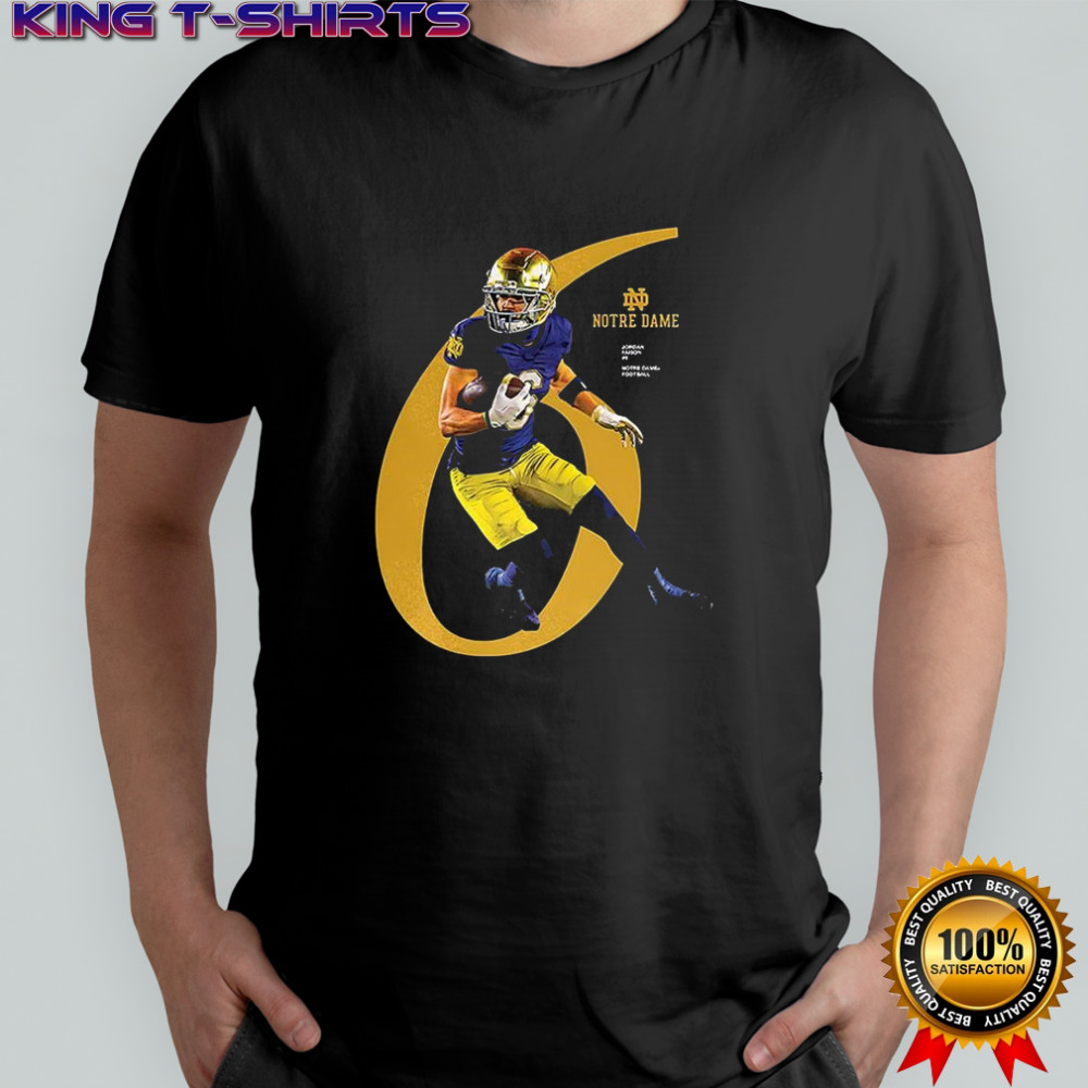 Jordan Faison Notre Dame Fighting Irish number 6 shirt
