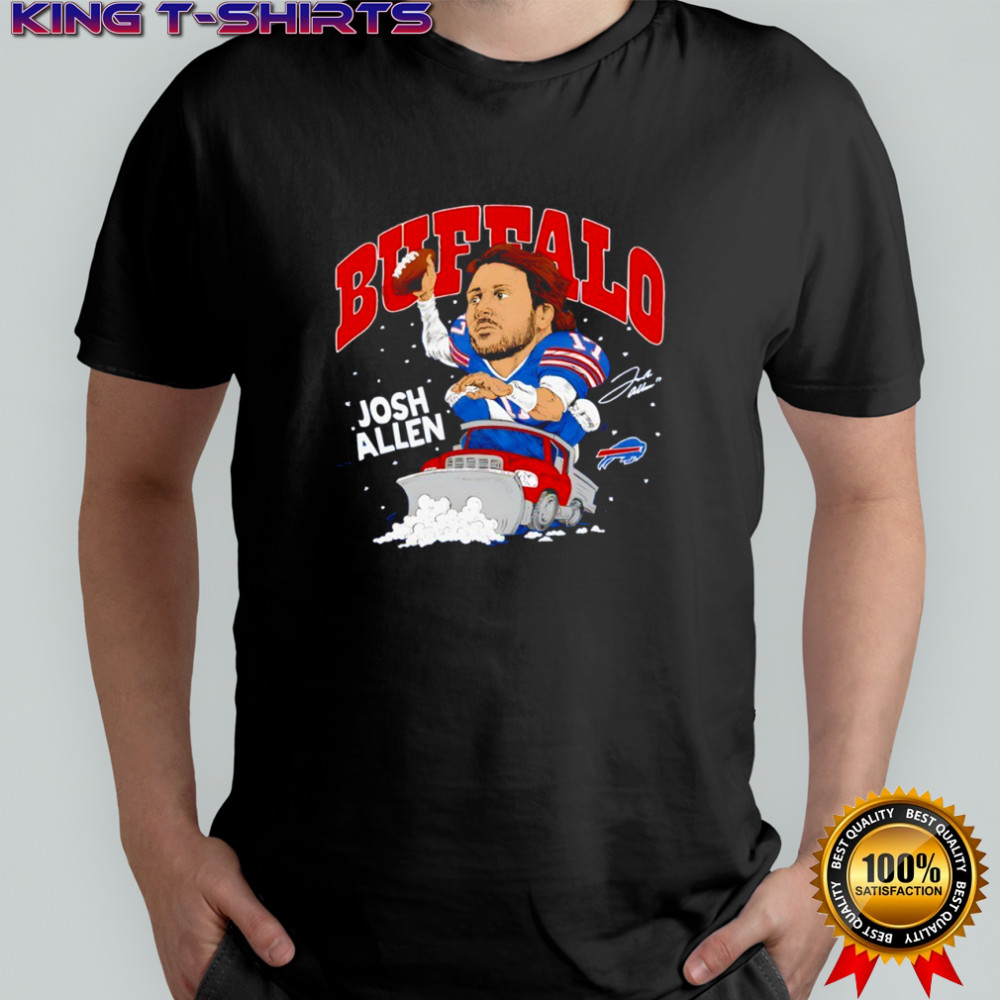 Josh Allen Buffalo Bills Caricature Player signature shirt