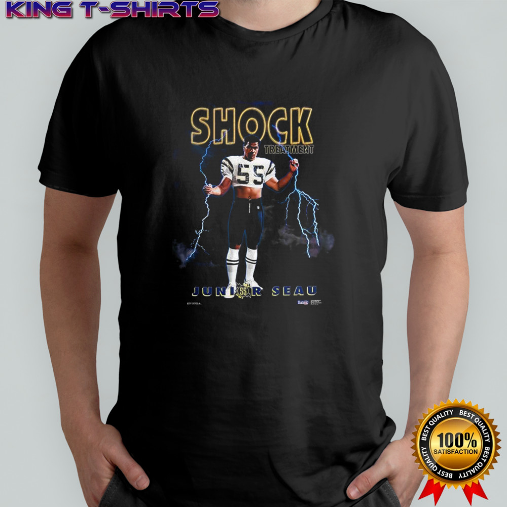 Junior Seau San Diego Chargers. football Shock treatment lighting graphic shirt