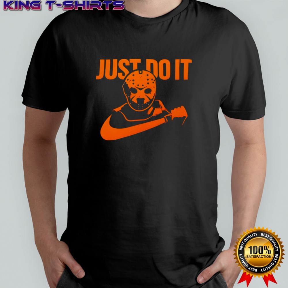 Just Do It Jason Voorhees Nike logo Halloween shirt