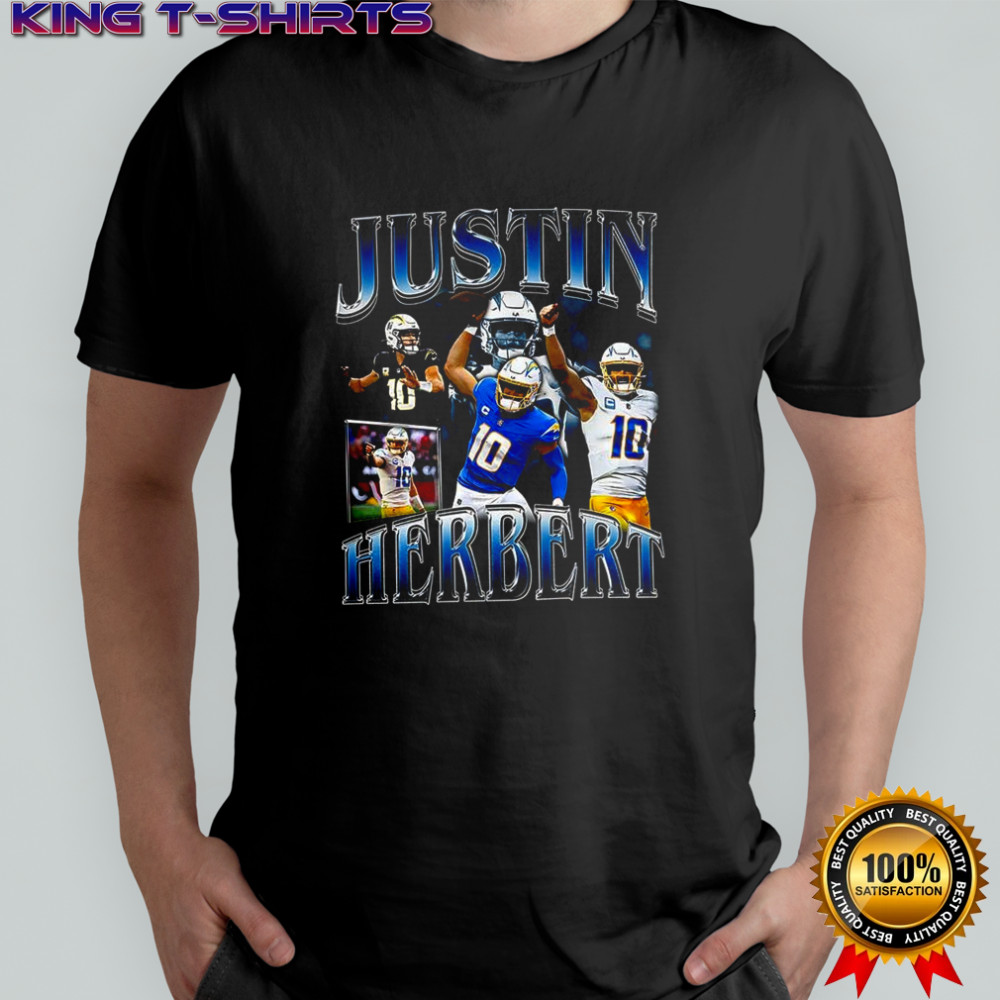 Justin Herbert Los Angeles Chargers football player collage vintage shirt