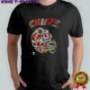 Kansas City Chiefs football helmet distortedd leaders shirt