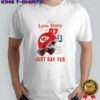 Kansas City Chiefs It’s a Love Story Baby Just say yes Travis Kelce vs Taylor helmet shirt