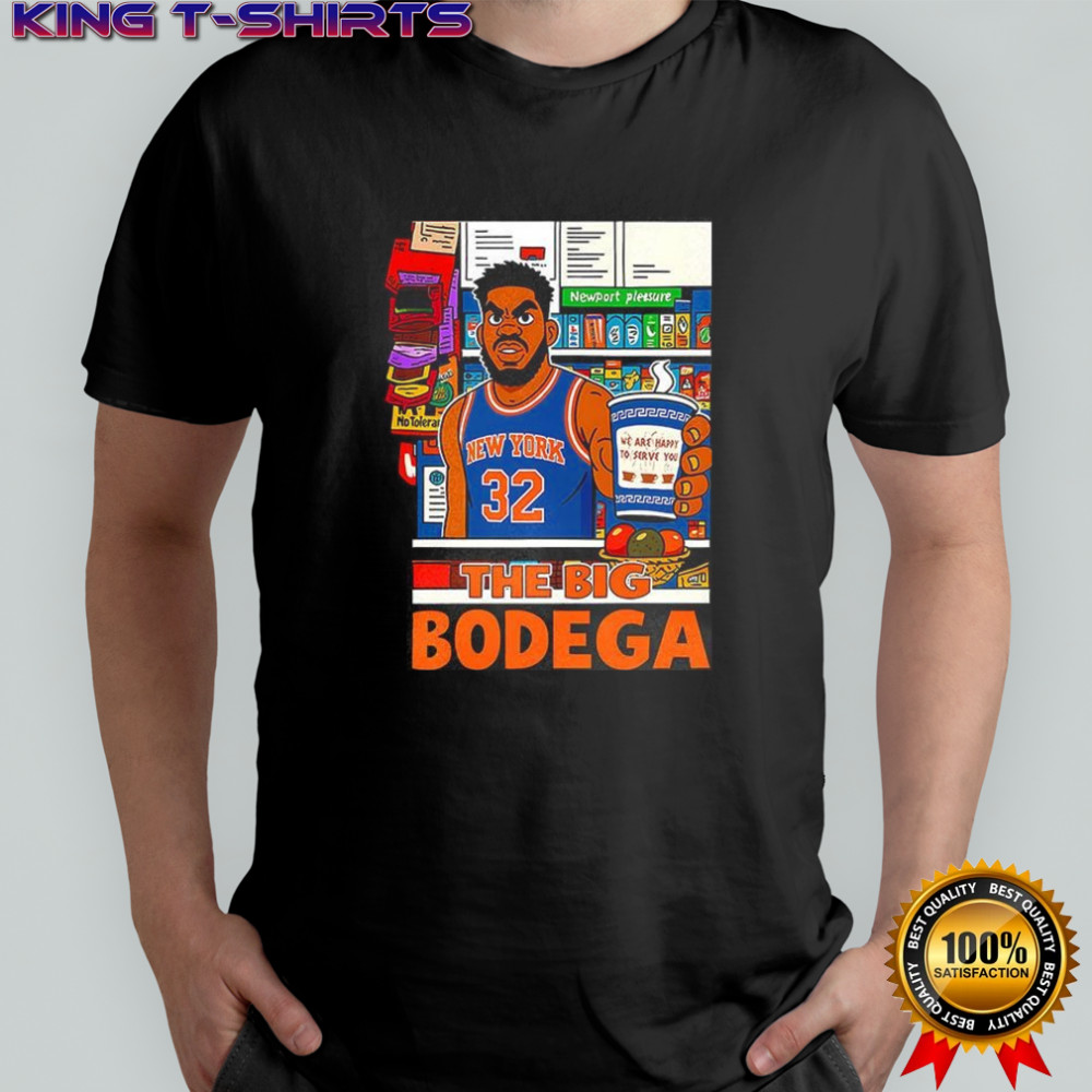 Karl-Anthony Towns New York Knicks NBA the big Bodega we are happy to serve you shirt