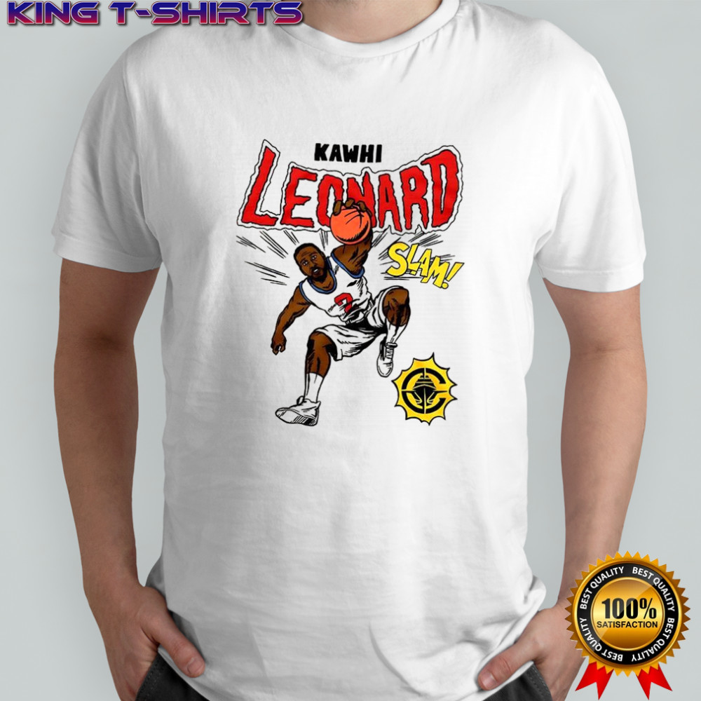 Kawhi Leonard Los AngelesClippers basketball slam comic book shirt