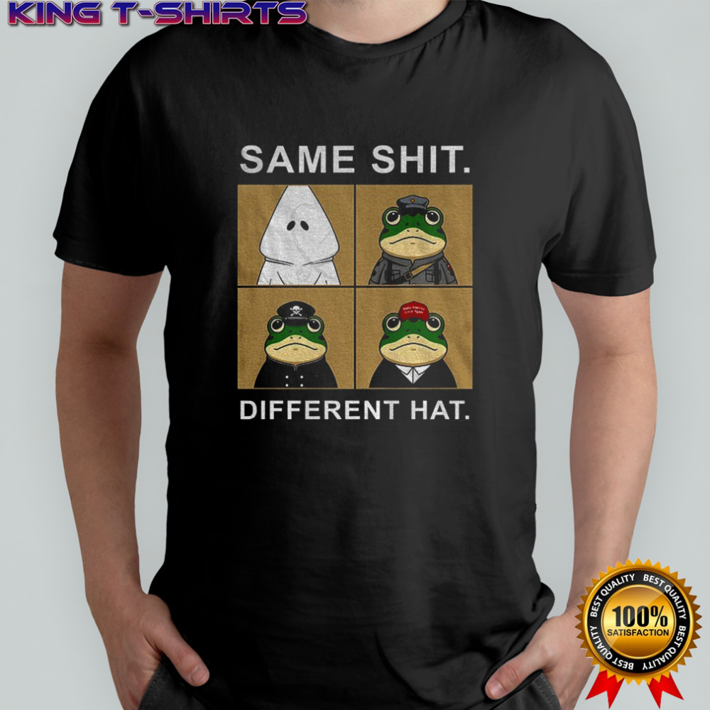 KKK Portland frog same shit different hat anti Trump political shirt