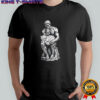 Le Penseur the Thinker pets the cat shirt
