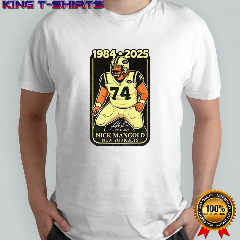 Legend Nick Mangold New York Jets Tribute signature 1984-2025 shirt