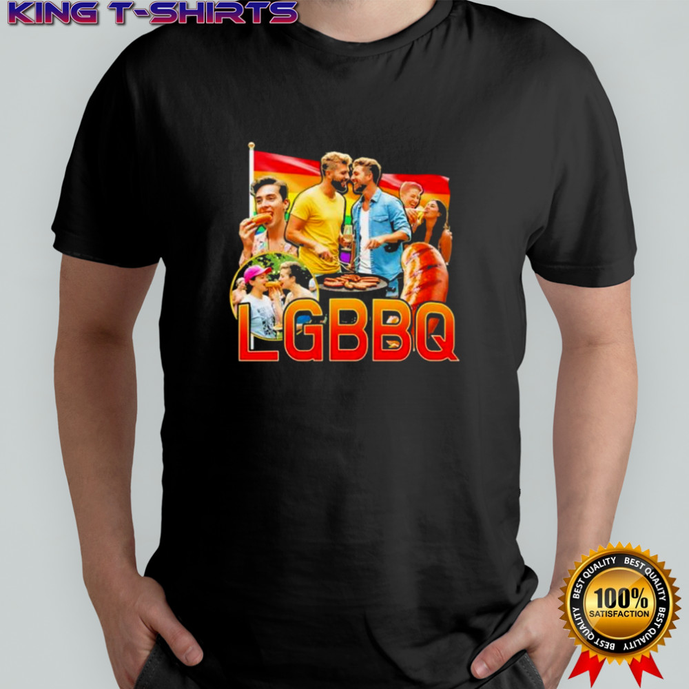LGBT flag vintage LGBBQ graphic shirt