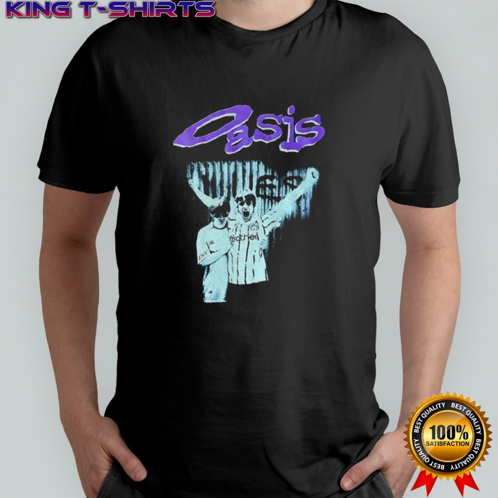 Liam and Noel Gallagher Oasis vintage shirt
