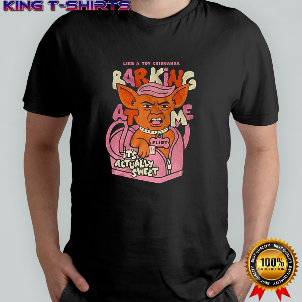 Little Chihuahua like a toy chihuahua barking at me flirt irt it’s actually sweet meme shirt