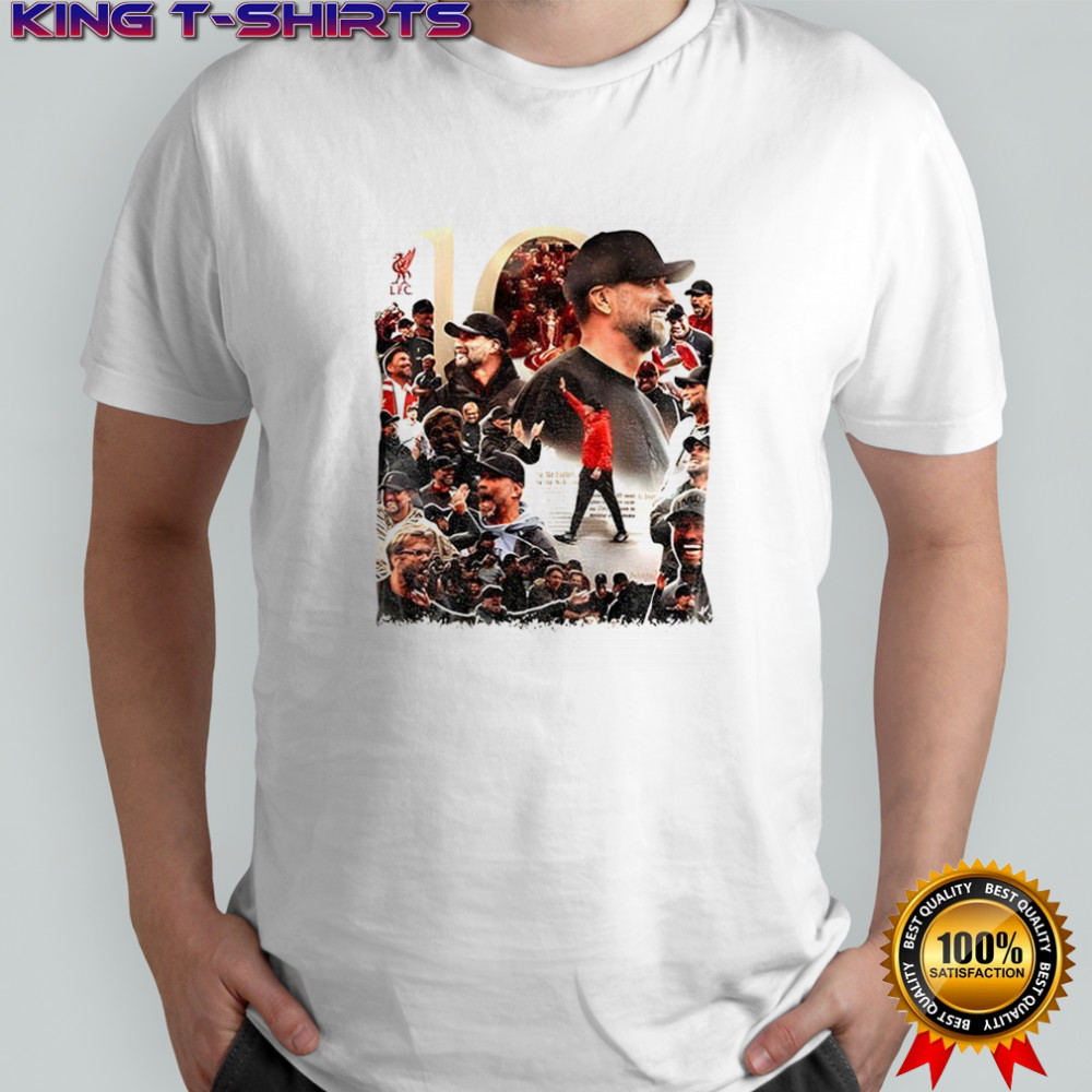 Liverpool FC x Jürgen Klopp 10th Anniversary graphic Football lover shirt