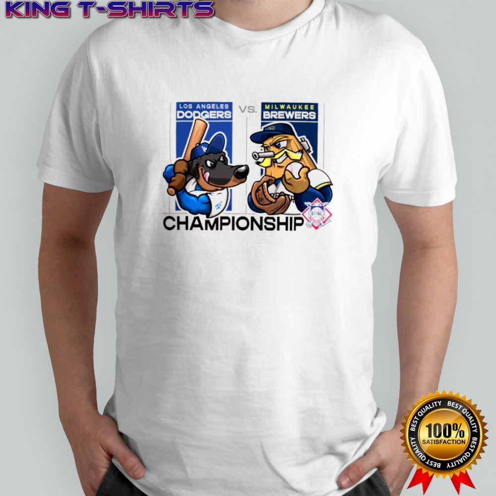 Los Angeles Dodgers vs Milwaukee Brewers Mascot Championship 2025 MLB shirt