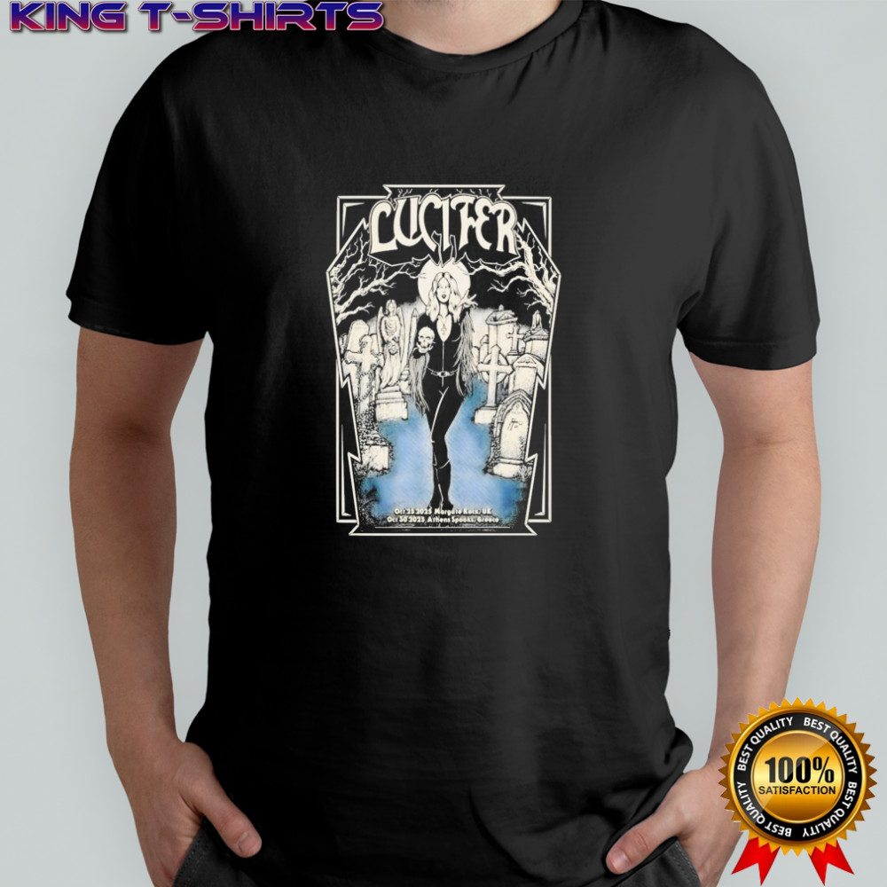 Lucifer Margate Rock UK Athens Spooks Greece 2025 European Tour T-shirt