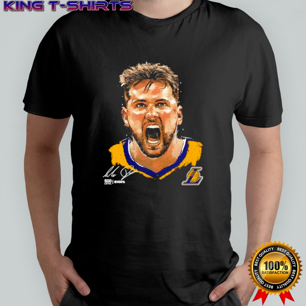 Luka Doncic Los Angeles Laker signature shirt