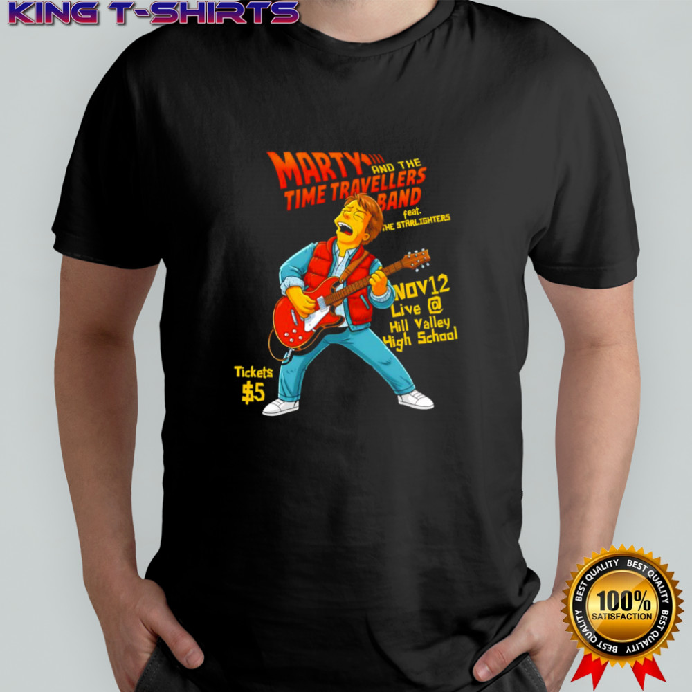Marty and the time travellers band shirt