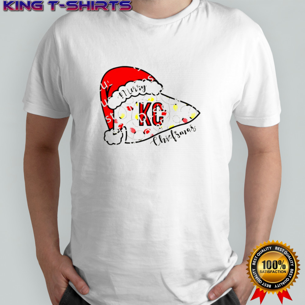 Merry Chiefsmas Santa Hat Kansas City Chiefs Christmas shirt
