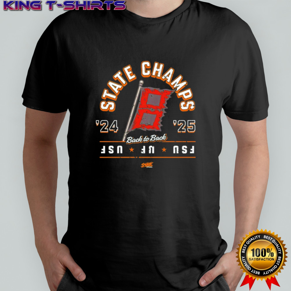 Miami Hurricanes FSU UF USF Back to Back State Champs ’24 ’25 shirt