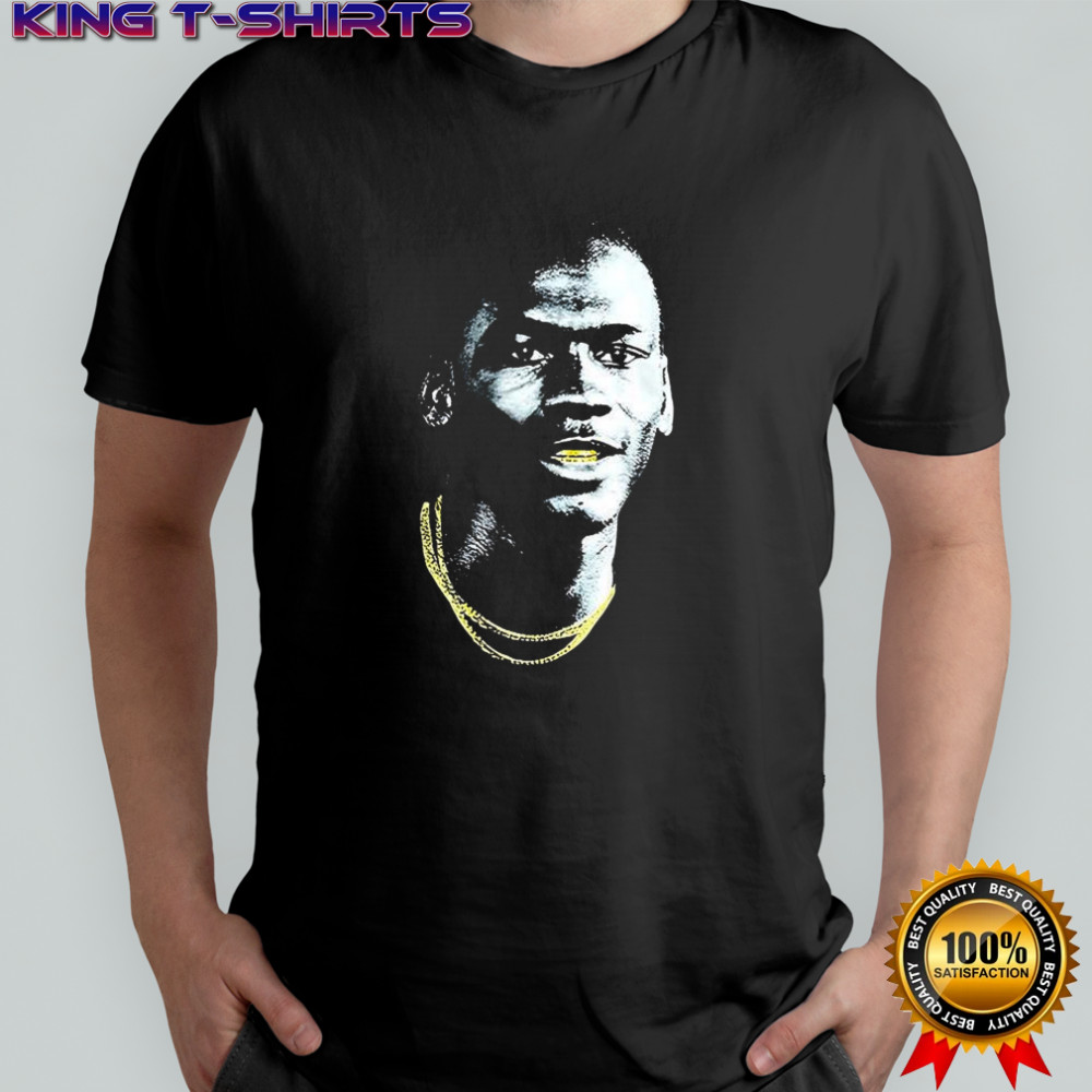 Michael gold grill screen gang print graphic shirt