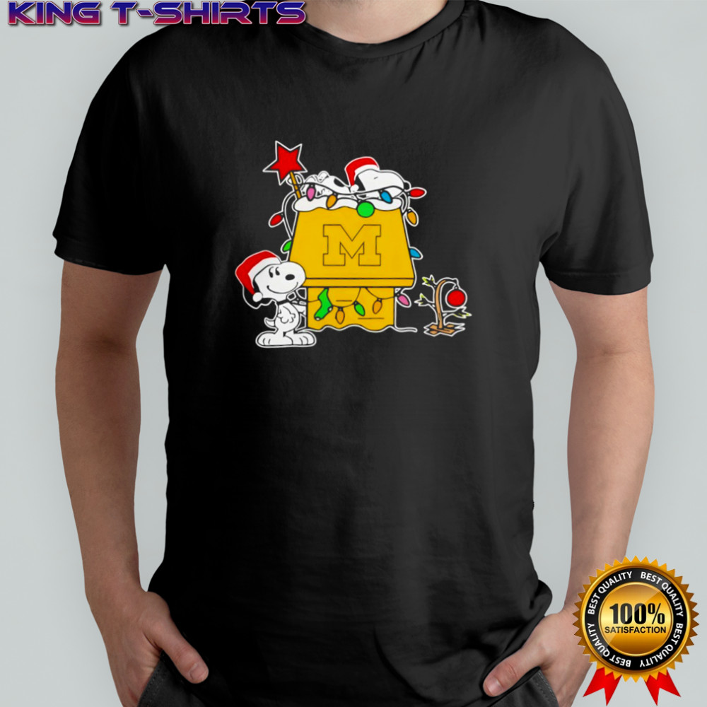 Michigan Wolverines Football Snoopy Christmas Holiday shirt