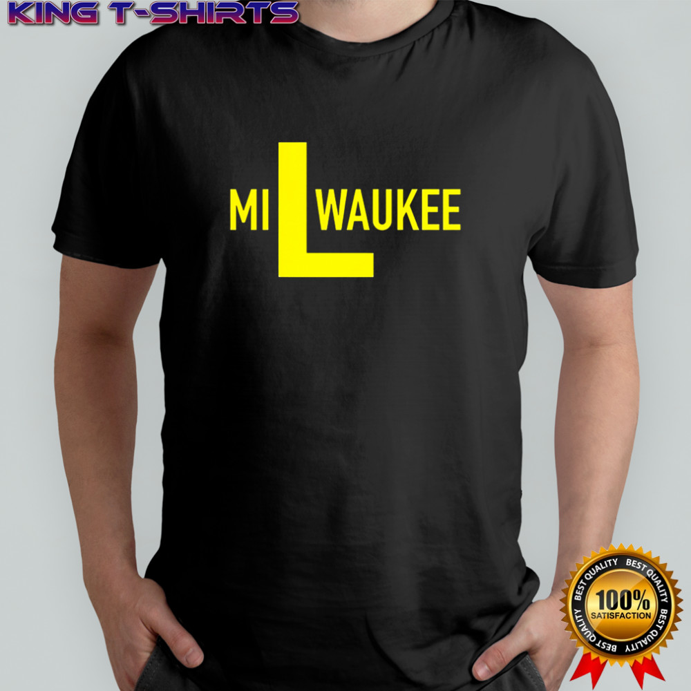 Milwaukee Brewers L logo shirt