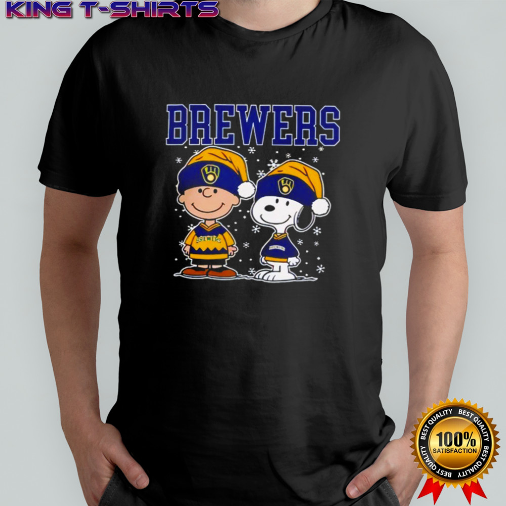 Milwaukee Brewers Snoopy Christmas shirt