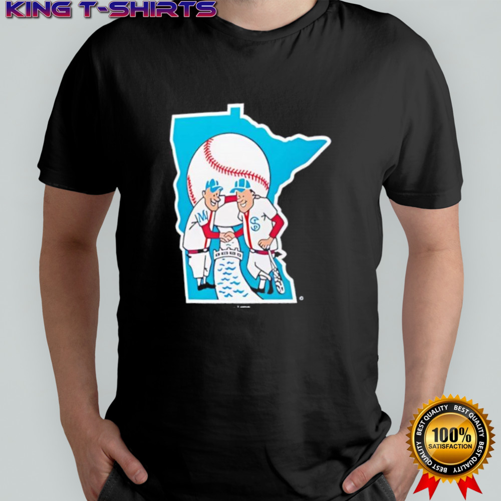 Minnesota Twins Blue Cooperstown Logo shirt