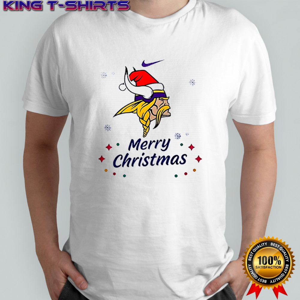 Minnesota Vikings Merry Christmas Santa Claus ho ho ho shirt