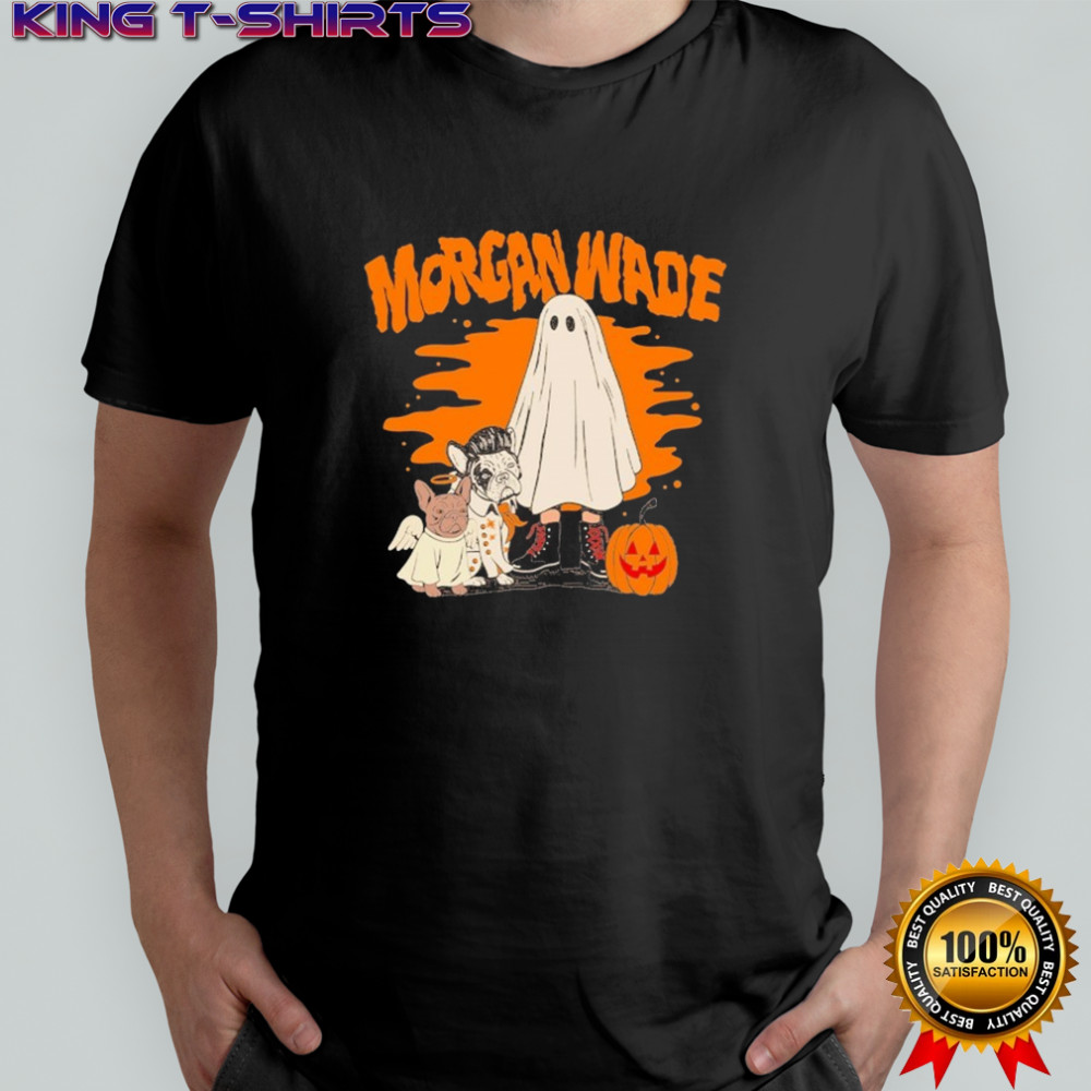 Morgan Wade Trick Or Treating Ghost Bulldog Halloween T-shirt