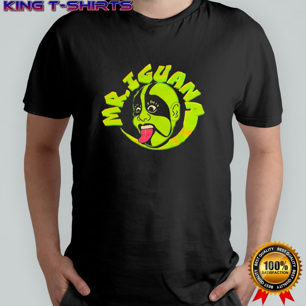 Mr Iguana man logo shirt
