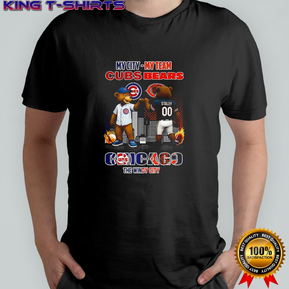 My City Chicago Cubs x my team Chicago Bears the windy City shirt
