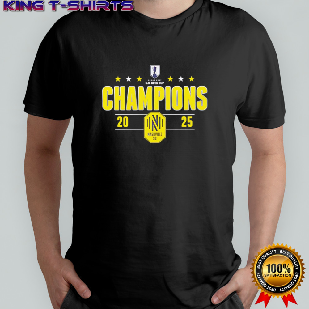 Nashville SC 2025 U.S. Open Cup Champions T-shirts