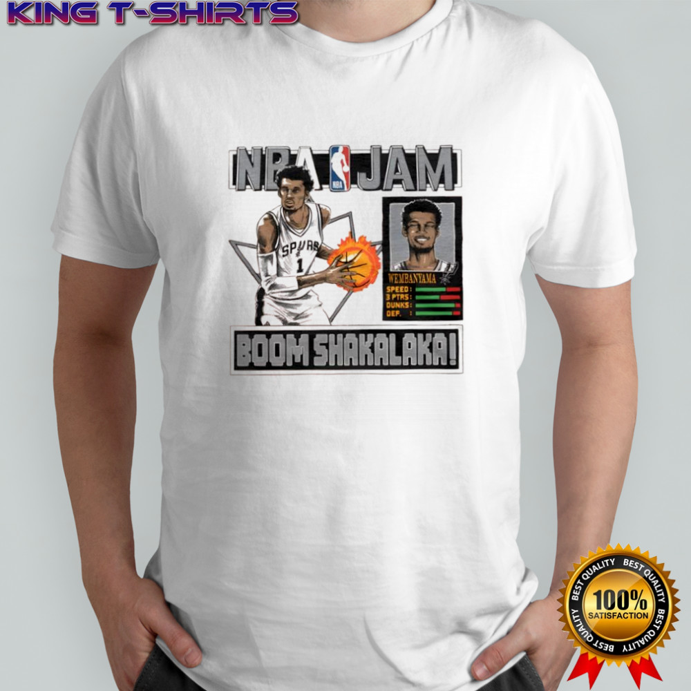 NBA Jam Spurs Victor Wembanyama shirt