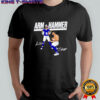 New York Giants Arm + Hammer Jaxson Dart and Cam Skattebo T-shirts