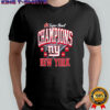 New York Giants Fanatics 4x Super Bowl Champions logo shirt