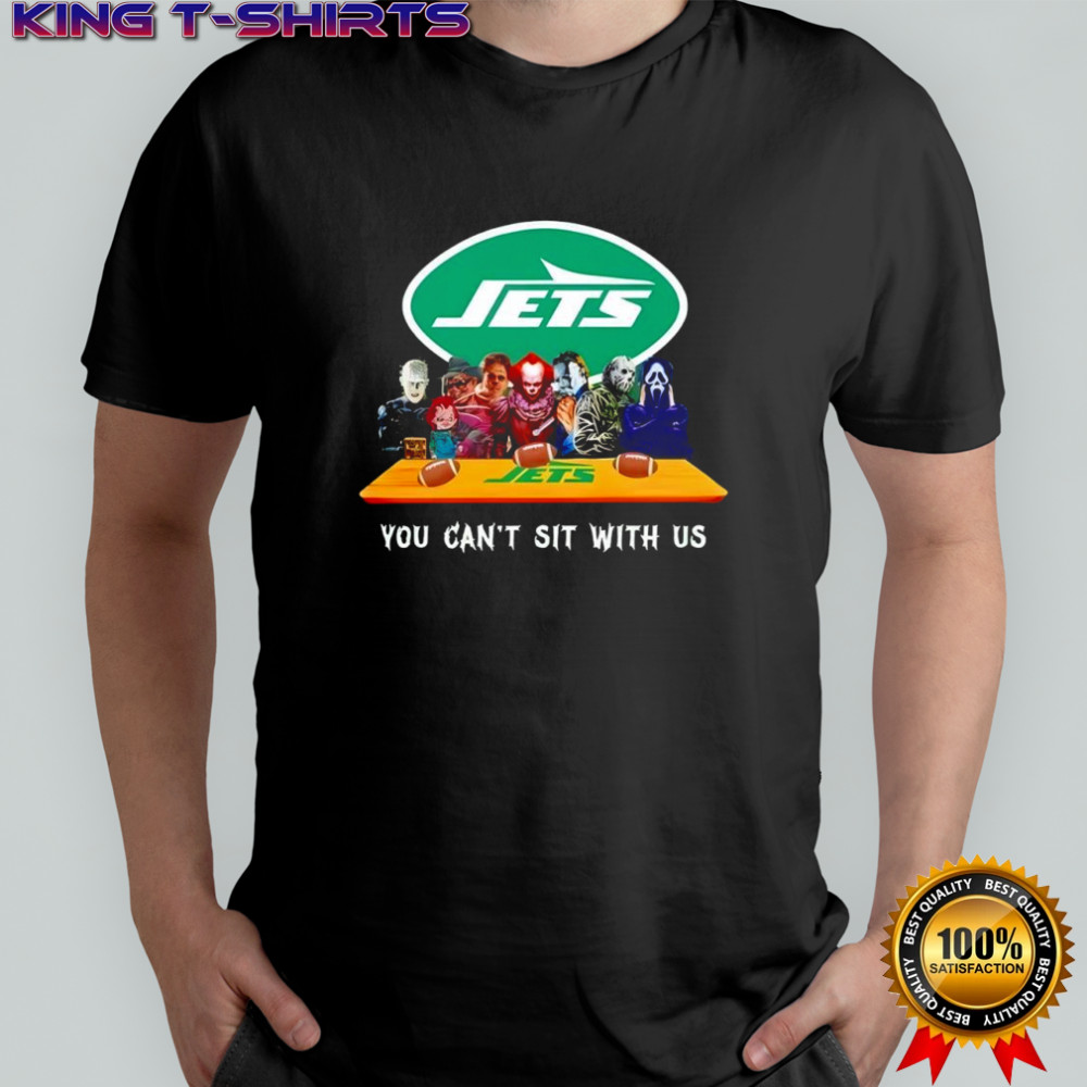 New York Jets Horror Movies Halloween you can’t sit with us shirt
