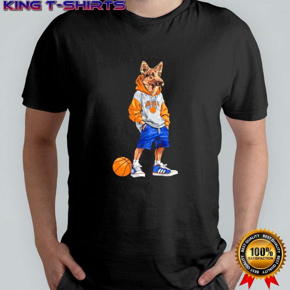 New York Knicks x German Shepherd Hoop Dogs shirt