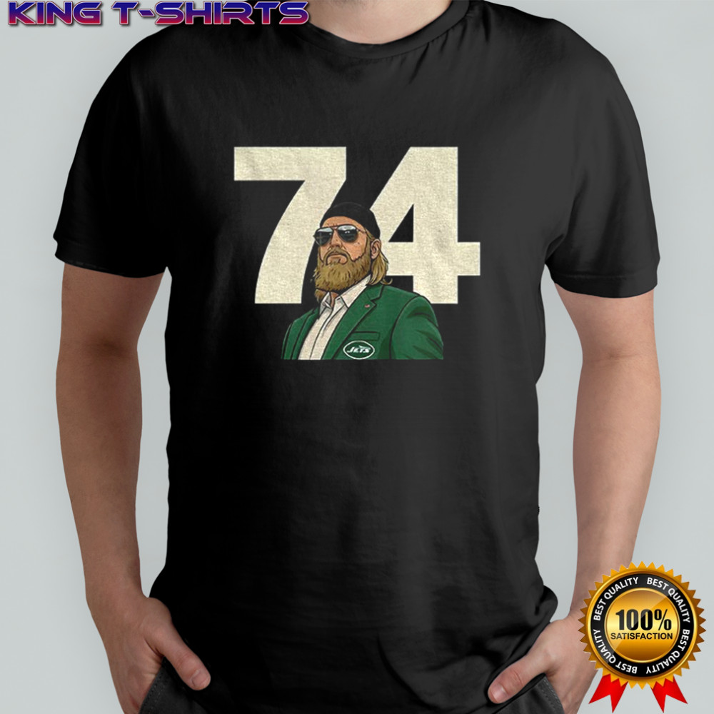 Nick Mangold tribute New York Jets 74 shirt