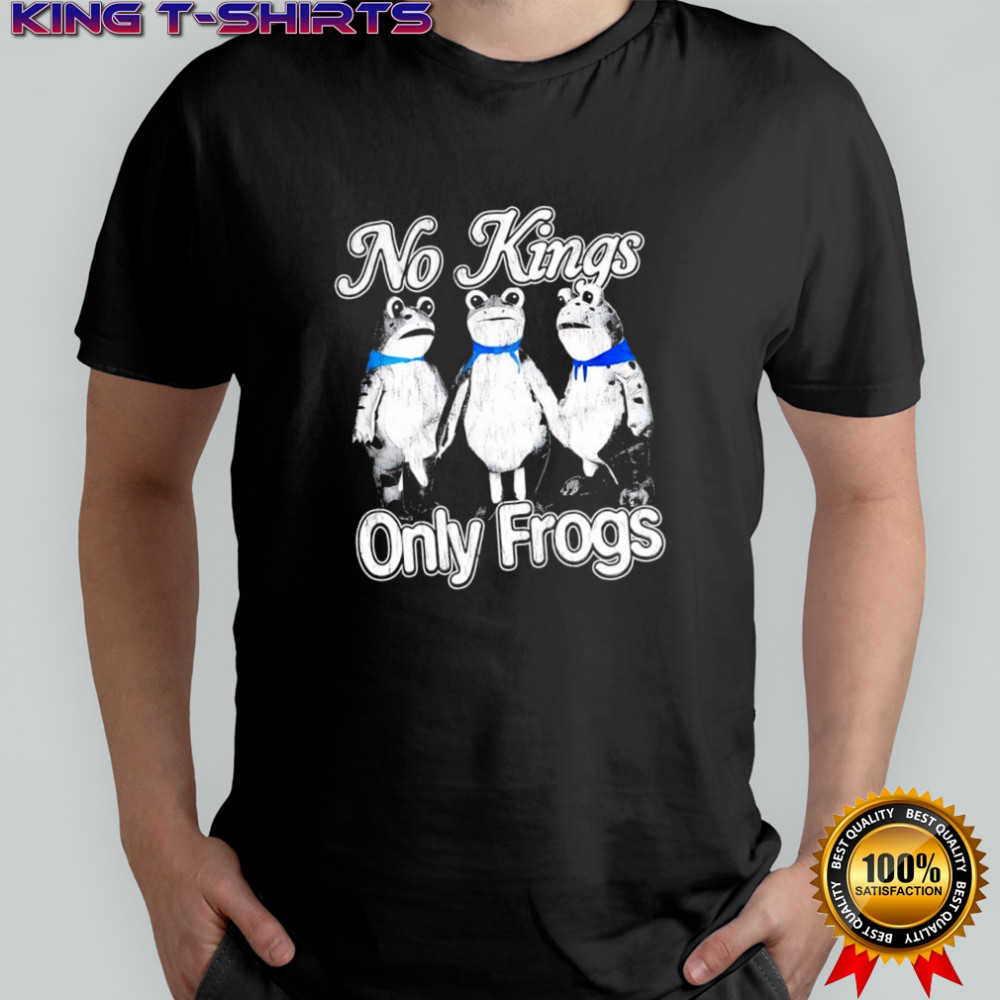 No Kings Only Frogs graphic shirt