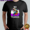 No thanks asexual flag dragon shirt