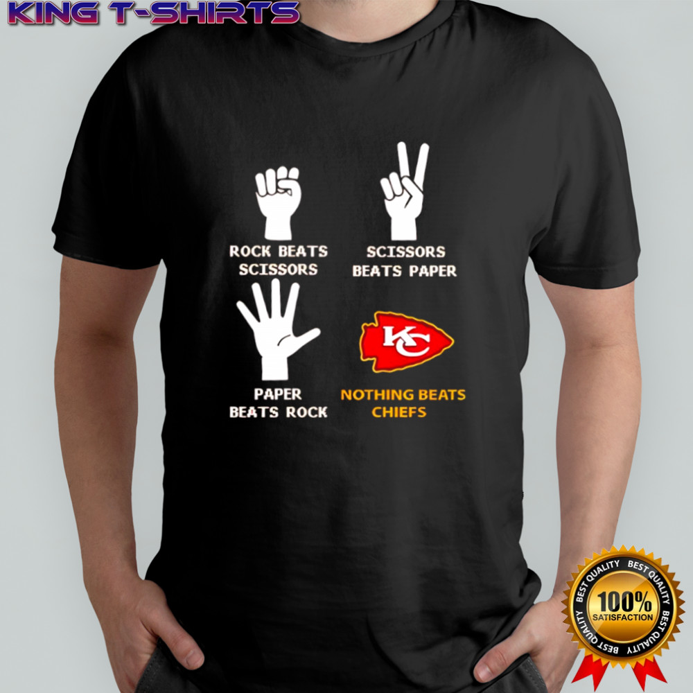 Nothing Beats Chiefs Rock Beats Scissors shirt