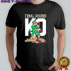 Notre Dame Fighting Irish Knock Out USC Trojans Final Round KO Boxing Mascot T-shirt