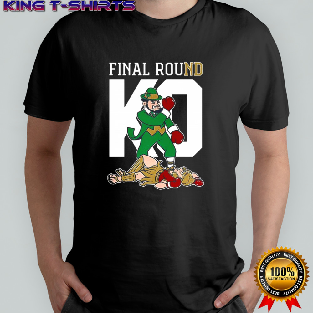 Notre Dame Fighting Irish vs USC Trojans Final Round KO shirt
