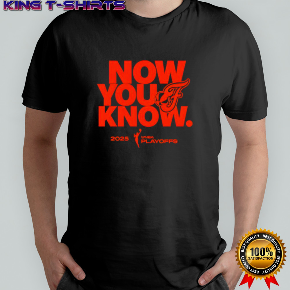 Now You Know 2025 Wnba Playoffs Limited Edition Basketball Fan Gear shirt
