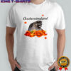 Octoberstimulated Raccoon autumn leaves shirt