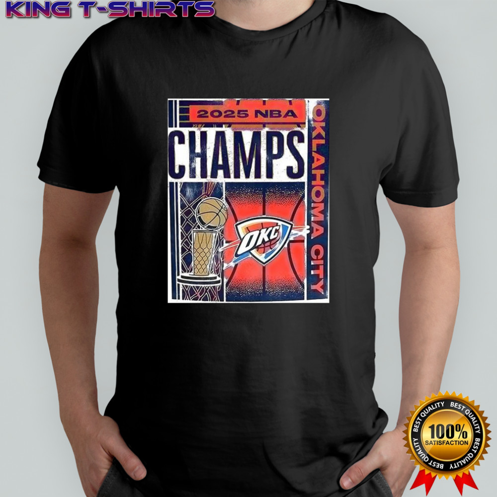 Oklahoma CityThunder 2025 NBA Champions Poster shirt