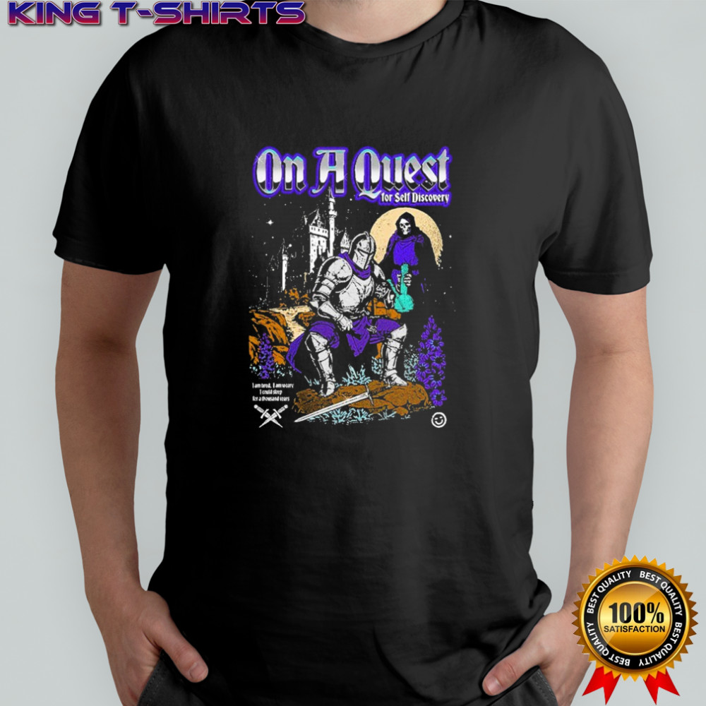 On A Quest For Self Discovery Grim Reaper Knight T-shirt
