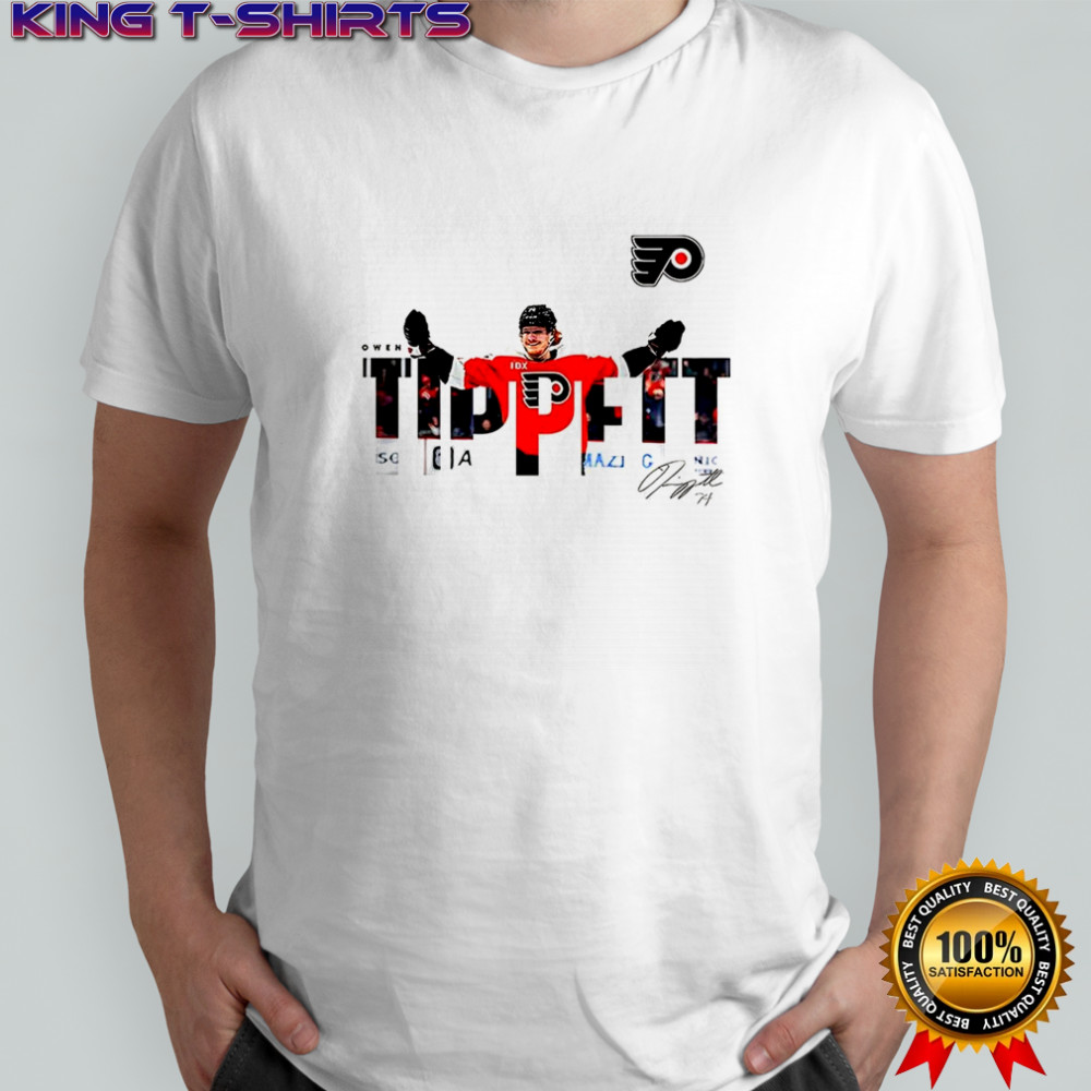 Owen Tippett Philadelphia Flyers NHL logo signature shirt