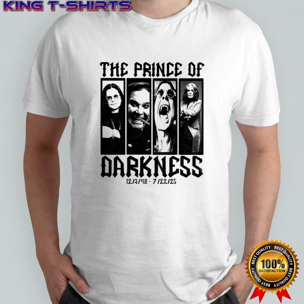 Ozzy Osbourne Prince of Darkness memorial 1948 2025 graphic shirt