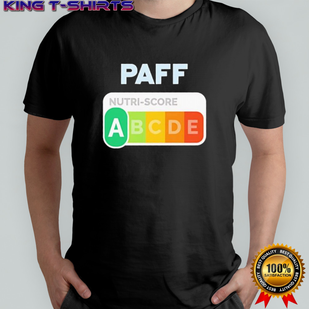 PAFF Nutri-Score label shirt